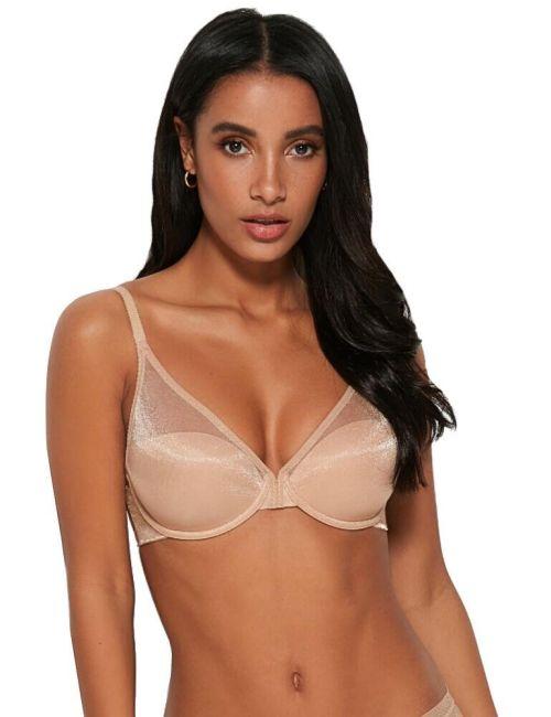 Gossard Glossies High Apex Push Up Bra - Beige