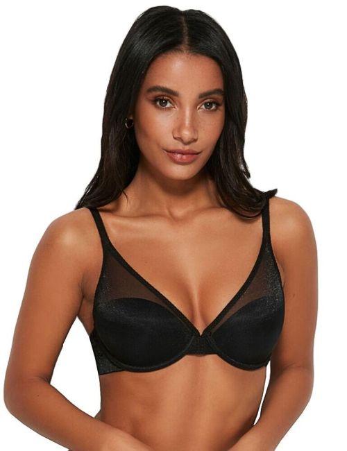 Gossard Glossies High Apex Push Up Bra - Black