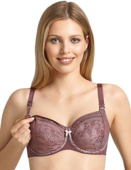 Anita Maternity Fleur Underwire Nursing Bra - Berry