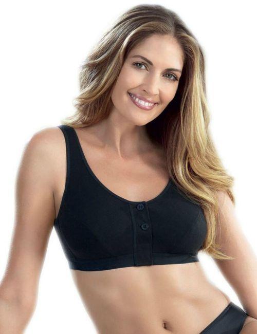 Anita Care Isra Front Closure Post Mastectomy Operative Bra - Black