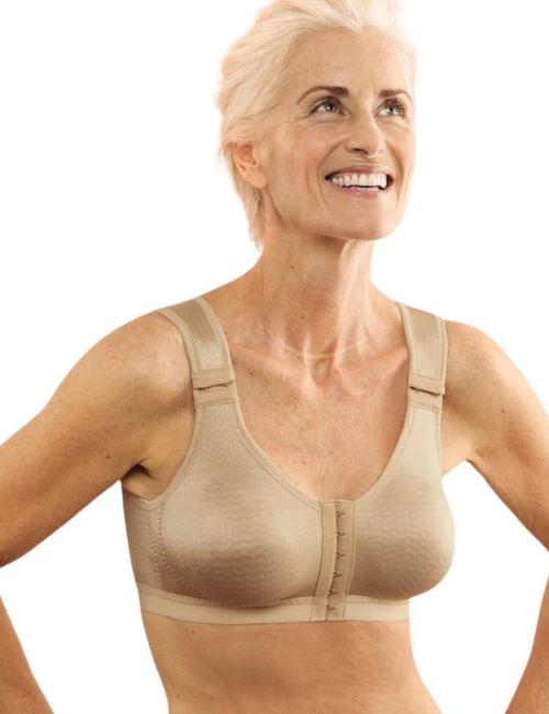 Anita Care London Lymph Relief Bandage Front Closure Bra - Sand