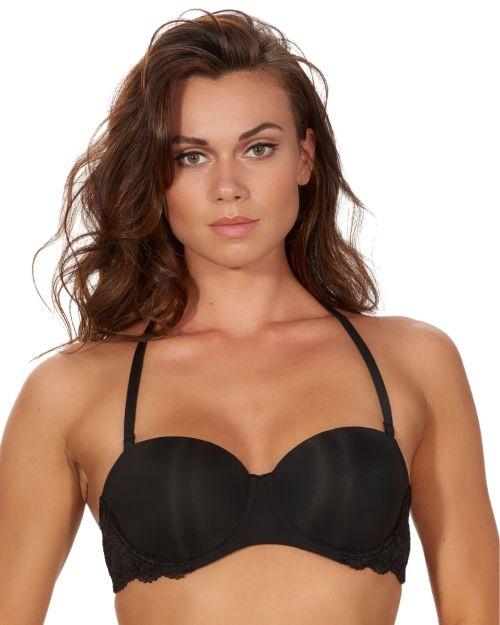 After Eden Basic Strapless Lace Bra - Black
