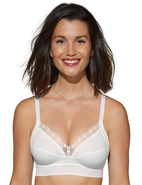 Playtex Soft Cup Feel Good Organic Cotton Bra - White