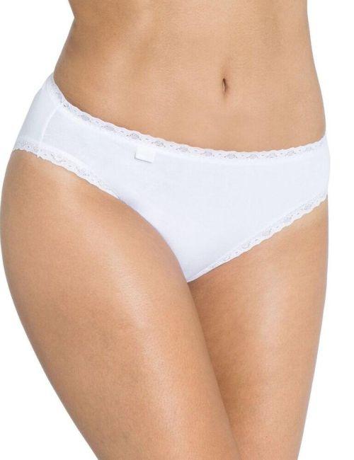 Sloggi 24/7 Cotton Lace Tai Brief 3 Pack - White