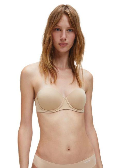 Calvin Klein Invisibles Strapless Push Up Bra - Bare