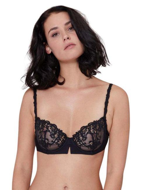 Simone Perele Saga Half Cup Bra - Black