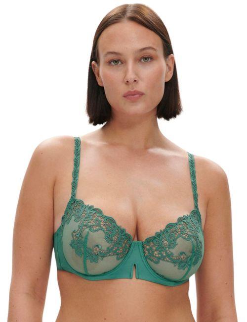 Simone Perele Saga Half Cup Bra - Garden Green Simone Perele Saga Half Cup Bra - Garden Green
