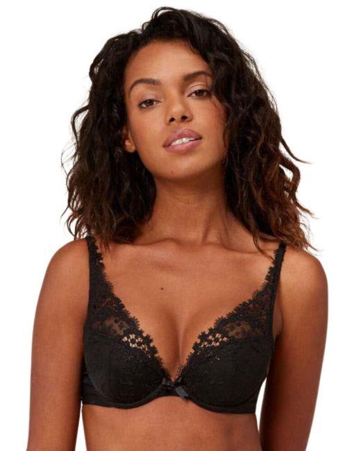 Simone Perele Wish Triangle Push Up Bra - Black