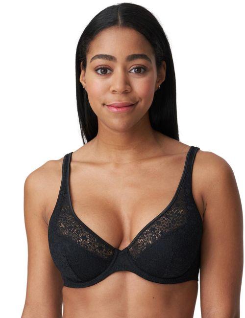 Prima Donna Twist Epirus Half Padded Plunge Bra - Black