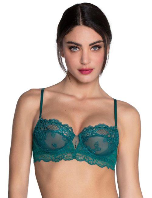 Lise Charmel Sublime En Dentelle Half Cup Bra - Vert Princesse