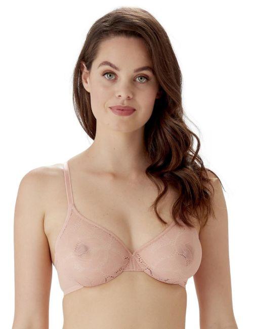 Gossard Glossies Lotus Sheer Bra - Café Crème