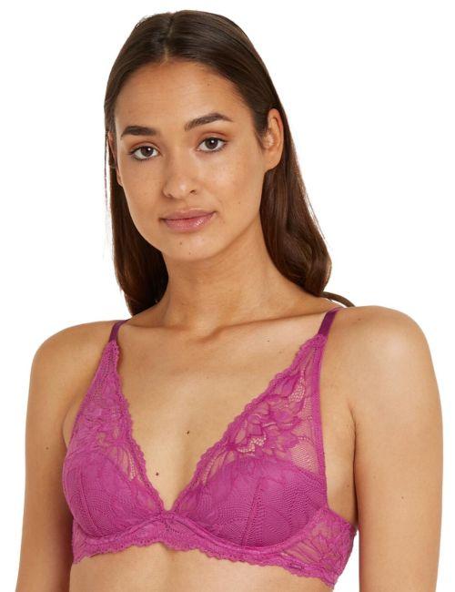 Calvin Klein Seductive Comfort Plunge Bra - Wild Aster