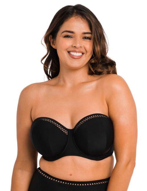 Curvy Kate First Class Bandeau Bikini Top - Black