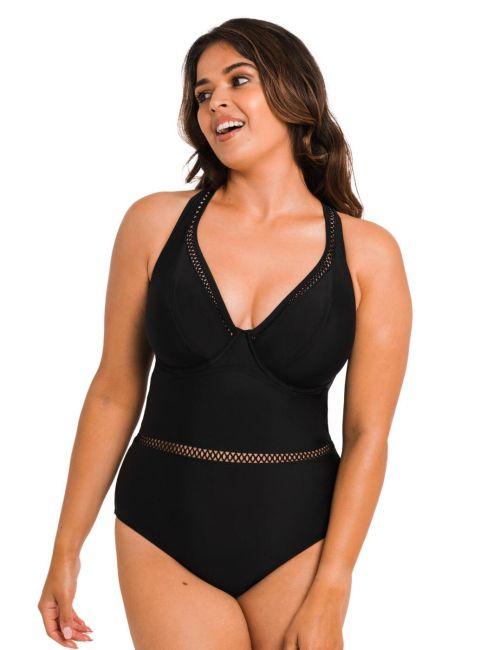Curvy Kate First Class Plunge Swimsuit - Black