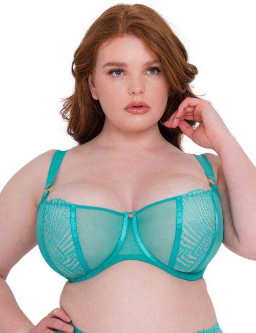 Scantilly by Curvy Kate Authority Balcony Bra - Blue Lagoon