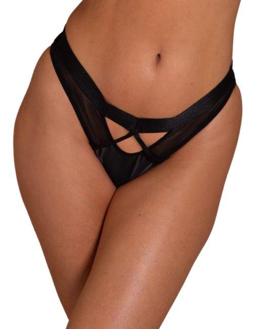 Contradiction By Pour Moi Obsessed High Leg Brief - Black