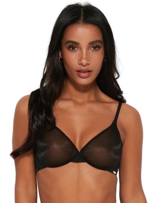 Gossard Glossies Sheer Bra - Black