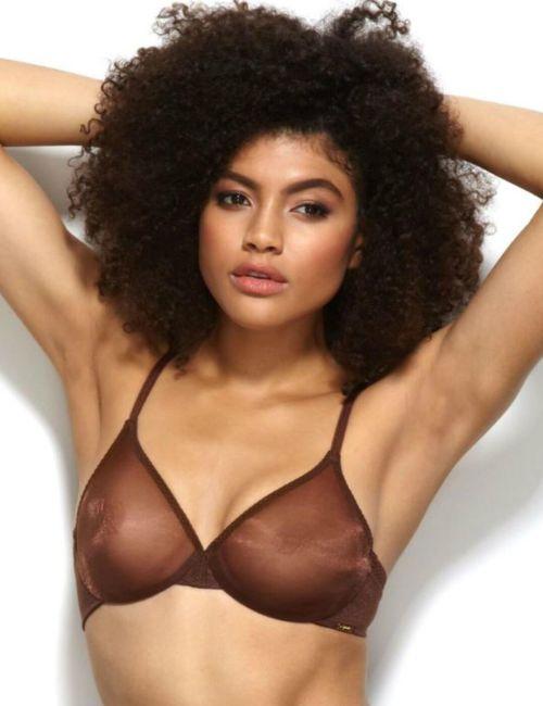 Gossard Glossies Sheer Bra - Rich Brown Gossard Glossies Sheer Bra - Rich Brown