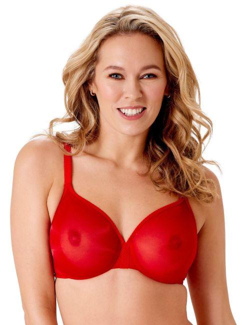 Gossard Glossies Sheer Bra - Salsa Red