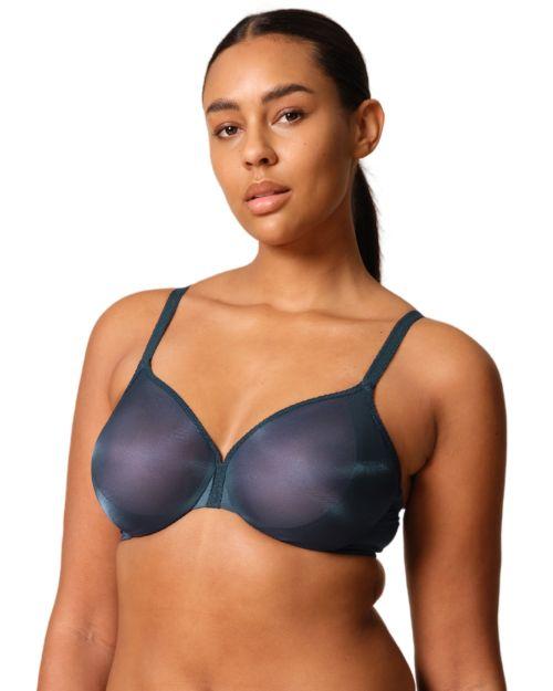 Gossard Glossies Sheer Bra - Shadow Blue