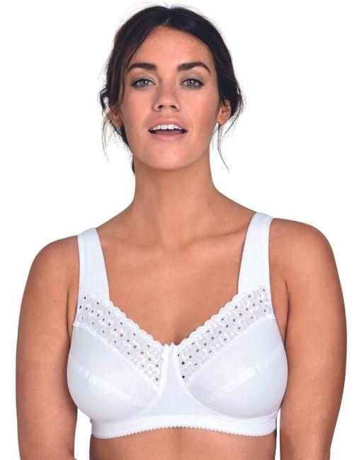 Miss Mary Of Sweden Broderie Anglaise Full Cup Non Wired Bra - White