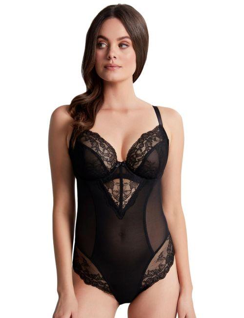 Panache Ana Bodysuit - Black