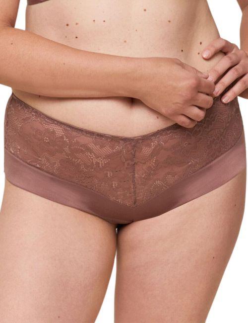 Triumph Vivid Spotlight Maxi Brief - Rose Brown