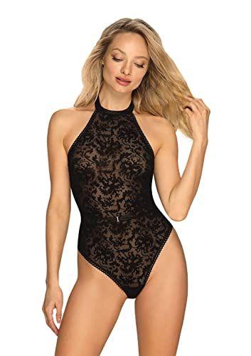Obsessive Softily Sexy Sheer Teddy - Black