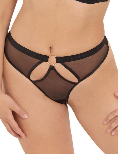 Bluebella Nola High Waist Thong - Black