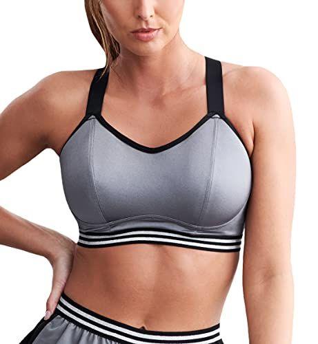 Pour Moi Energy Empower Convertible Sports Bra - Silver/Black