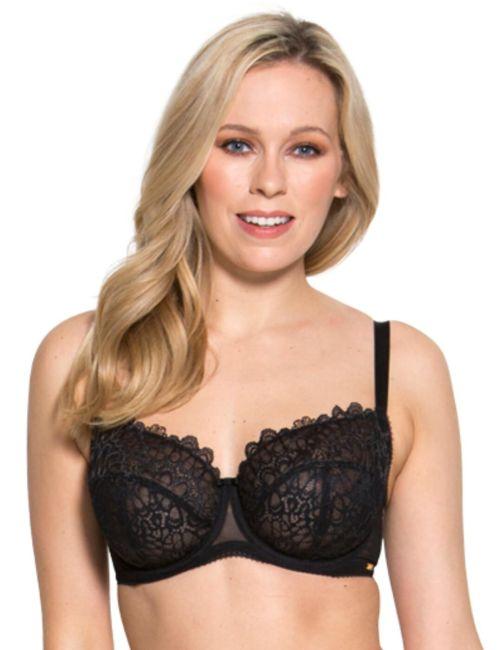 Gossard Swirl Balcony Bra - Black