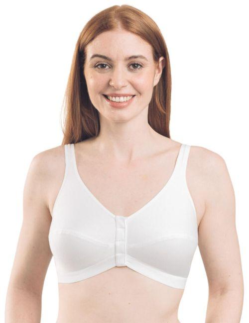 Royce Comfi-Bra Front Fastening Bra - White