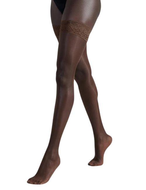 Bluebella Lace Top Hold Ups - Berry