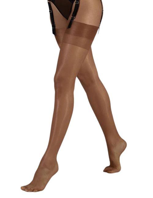 Bluebella Plain Top Stockings - Caramel