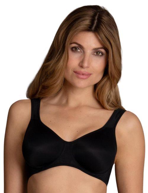Rosa Faia Twin Underwired Bra - Black