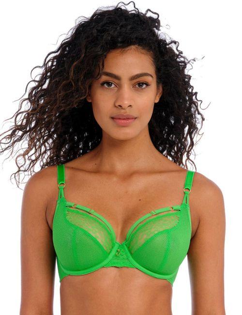 Freya Temptress Plunge Bra - Poison Green