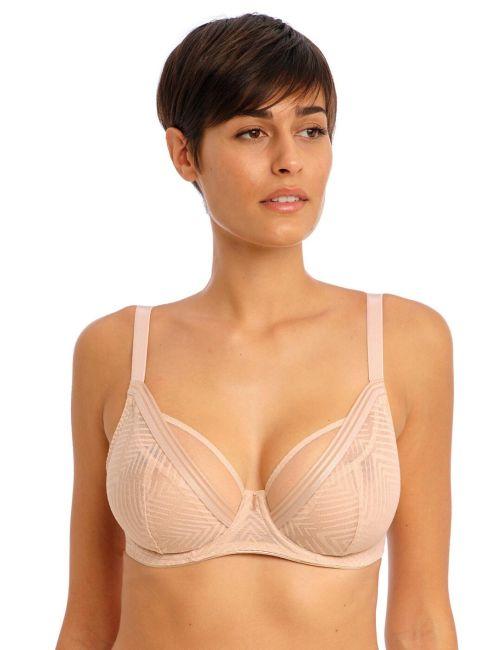Freya Tailored High Apex Plunge Bra - Natural Beige