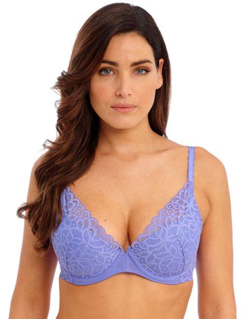 Wacoal Raffine Padded Plunge Bra - Bluebell