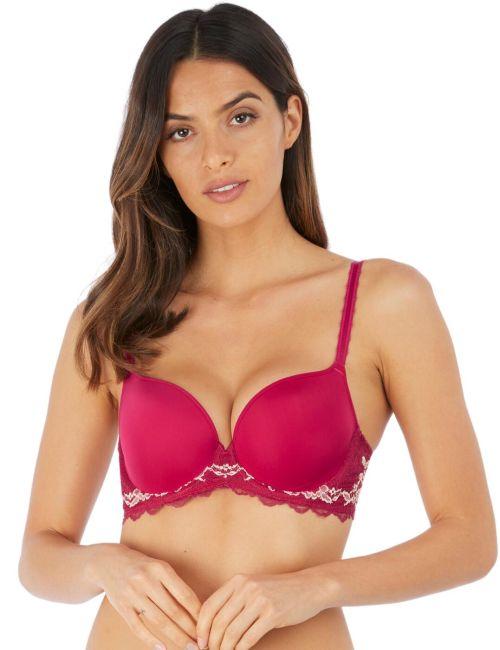 Wacoal Lace Perfection Underwired Contour Bra - Cerise