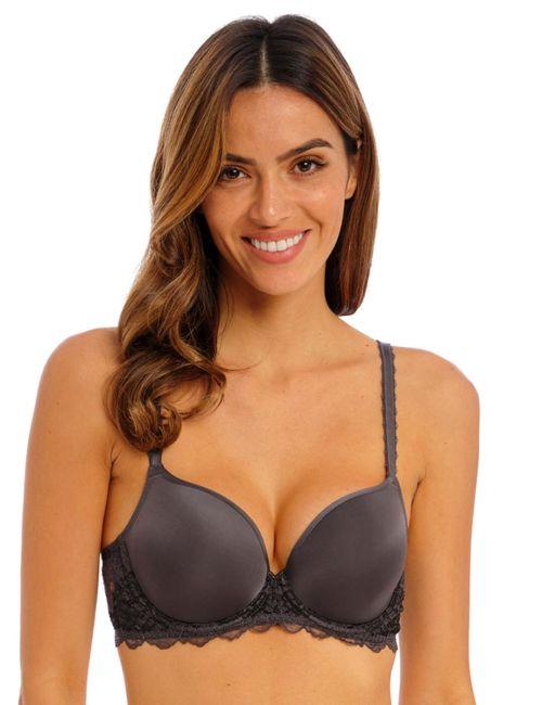 Wacoal Lace Perfection Underwired Contour Bra - Charcoal