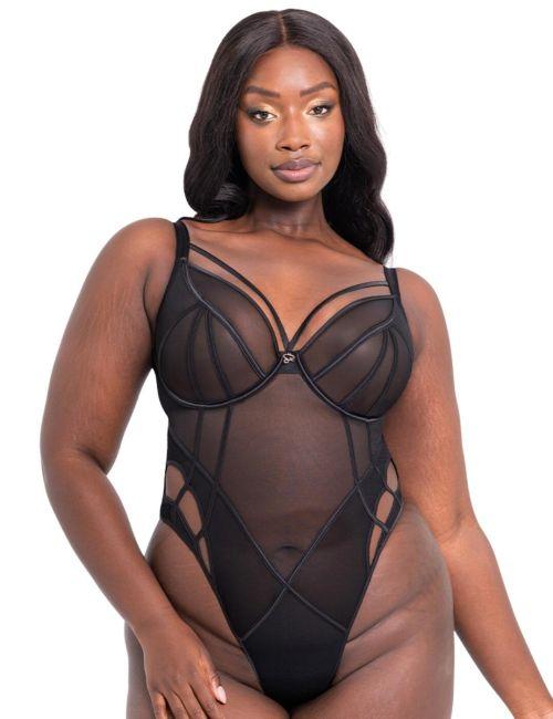 Scantilly by Curvy Kate Senses Plunge Body - Black
