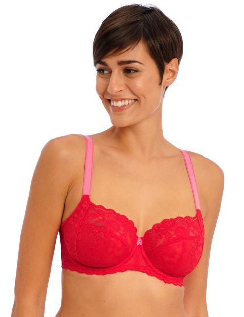 Freya Offbeat Side Support Bra - Chilli Red