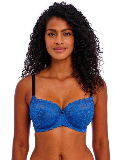 Freya Offbeat Side Support Bra - Dazzling Blue