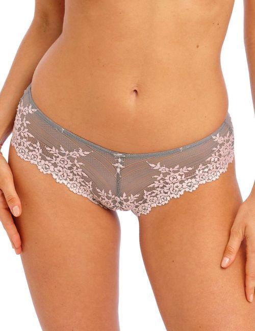 Wacoal Embrace Lace Tanga Brief - Smoke/Crystal Pink