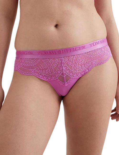 Tommy Hilfiger TH Lace Brazilian Brief - Lilac Orchid