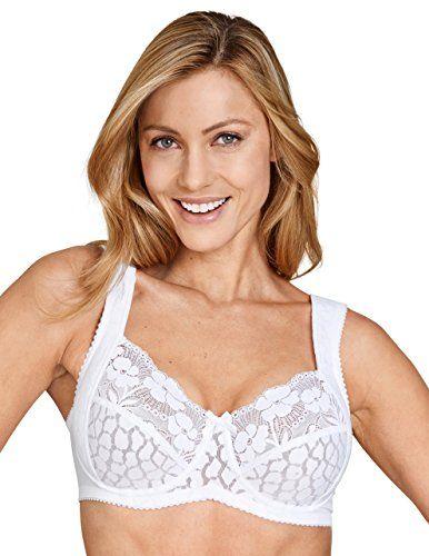 Miss Mary Of Sweden Jacquard & Lace Underwired Bra - White