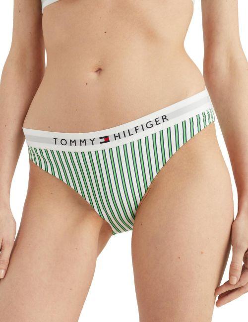 Tommy Hilfiger TH Vertical Stripe Bikini Brief - Nola Stripe Spring Lime