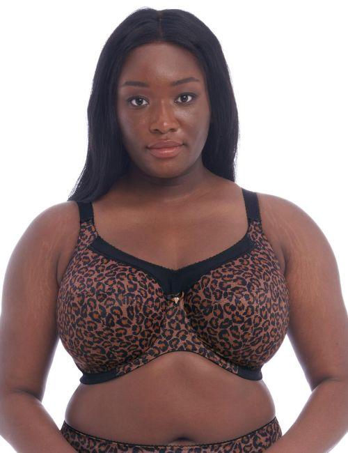 Goddess Kayla Full Cup Bra - Dark Leopard