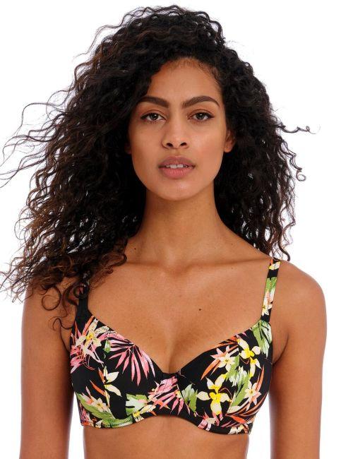 Freya Savanna Sunset Plunge Bikini Top - Multi