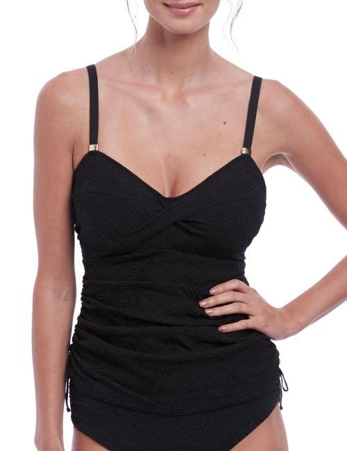 Fantasie Ottawa Underwired Twist Front Tankini Top - Black